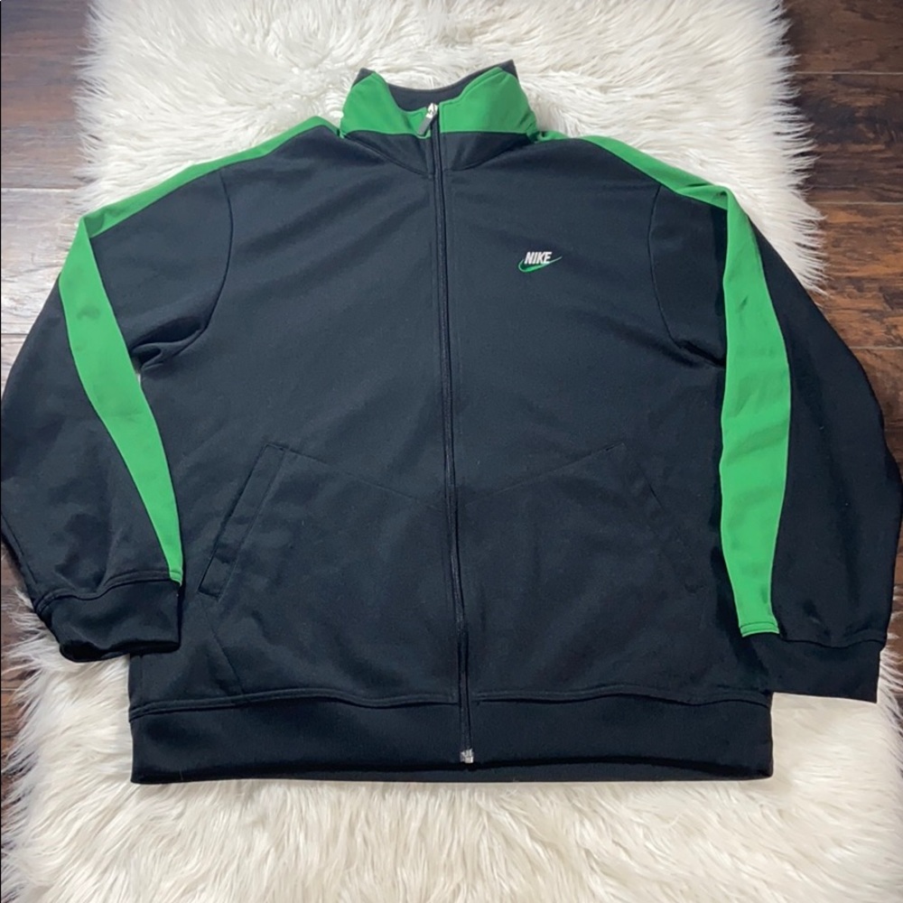 Nike | Green Zip Up Sweater